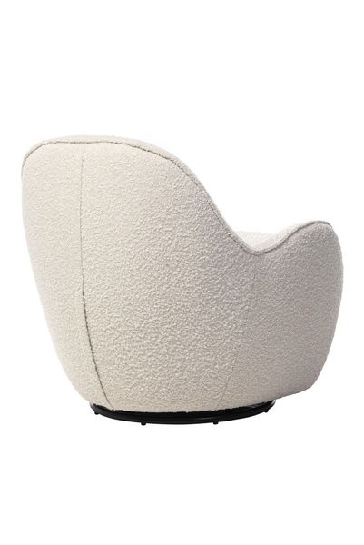 Поворотное кресло Vetro Mebel Каллисто Vetro-Callisto-ivory-swivel-chair фото