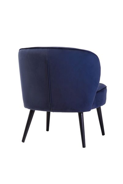 Кресло "Фабио" индиго велюр + черный Vetro-fabio-indigo-armchair фото