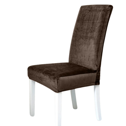 Вельветовий чохол для стільця Diana Textile Velvet al2203Light-Coffee фото
