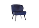 Кресло "Фабио" индиго велюр + черный Vetro-fabio-indigo-armchair фото 1