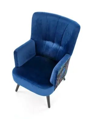 Крісло PAGONI Velvet Темно синій HALMAR 7149 фото