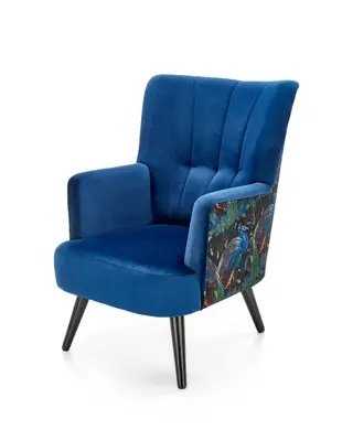 Кресло PAGONI Velvet Темно-Синий HALMAR 7149 фото