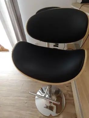 Барний стілець H-44 Дуб / Чорний HALMAR 4635 фото