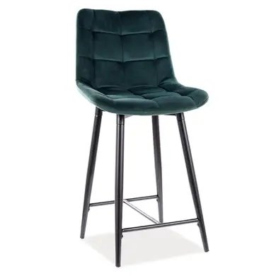 Барный стул Chic H-2 Velvet Зеленый SIGNAL 2576-5 фото
